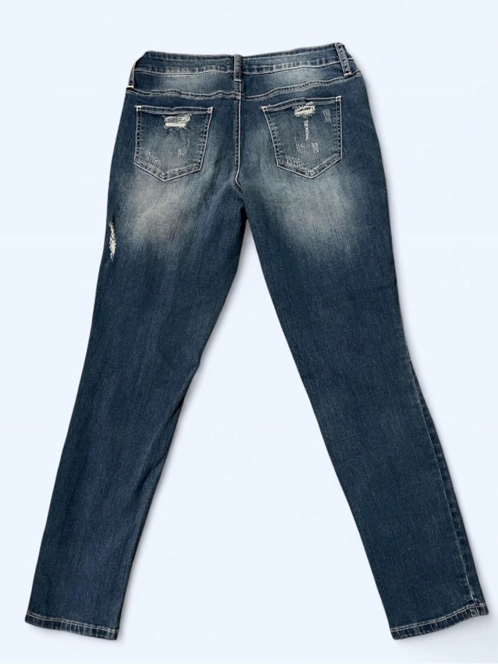 Two Women’s Skinny Jeans - Dark Blue & Medium Blue - Picture 3 of 13